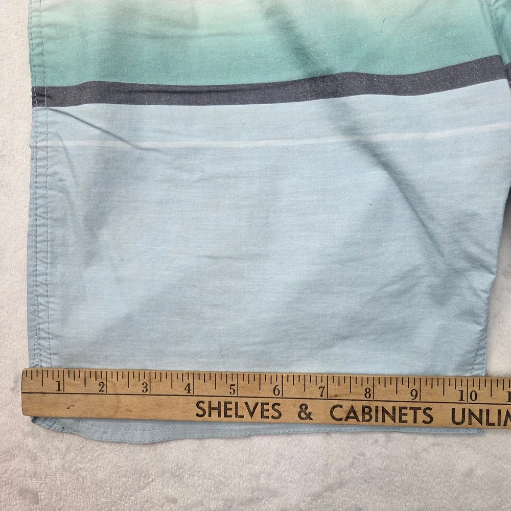 Goodfellow Swim Shorts Men 32 Multicolor Striped Board Shorts Excellent